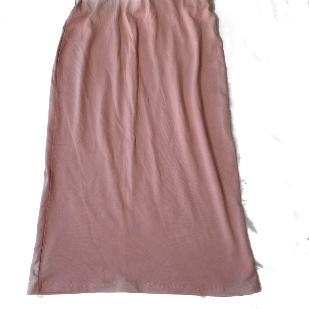 Blush pink Midi Skirt